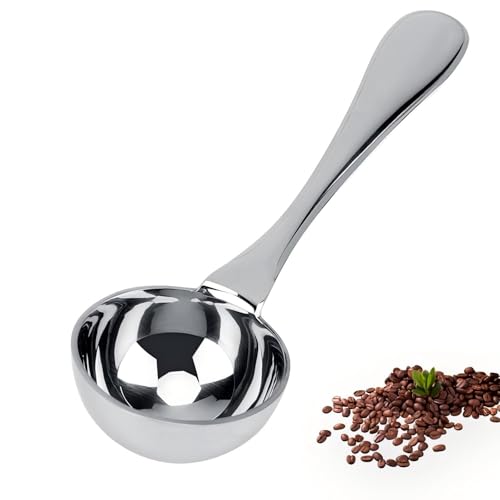 Kaffeskopa, rostfritt stål måttskopa kaffebryggare tillbehör för malat kaffe pulver matcha böna hem kök (25 ml)