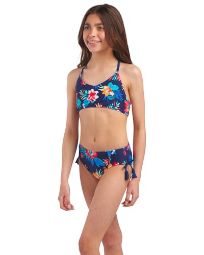 Image of Kanu Surf Girls' Willow V-Neck Bikini Beach Sport 2-Piece Swimsuits