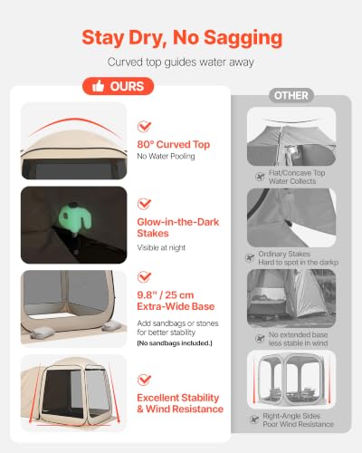 VEVOR Pop-Up Screen House Canopy