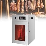 Dry Aging Food Dehydrator, Large Capacity Meat Drying Cabinet with 14 Hanging Rods and 24-Hour Digital Timer for Sausages, Bacon, Chicken, Fish, and Beef