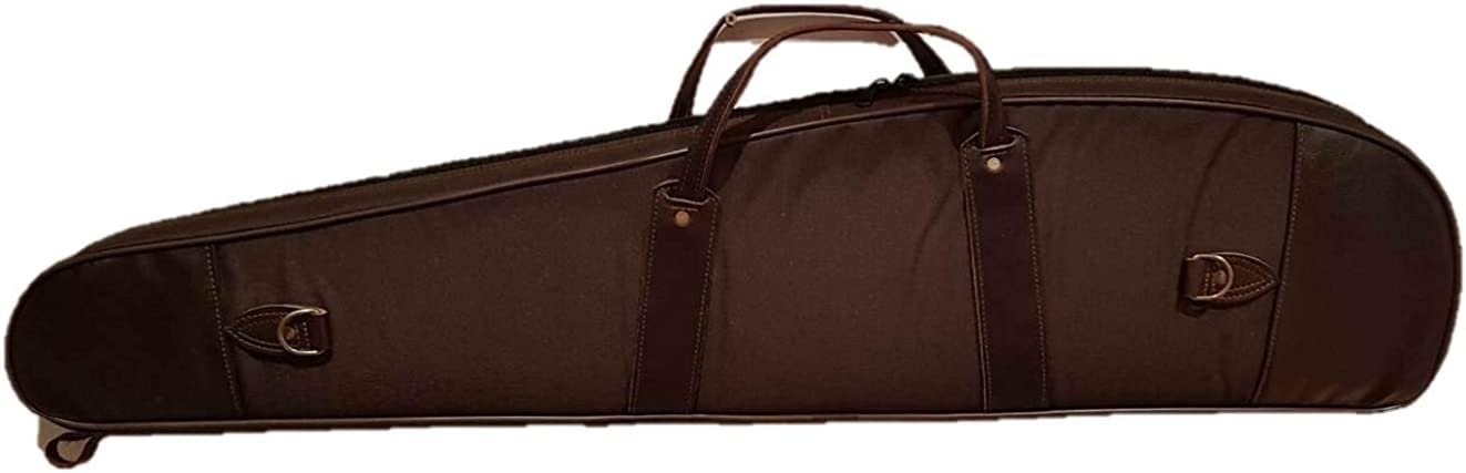Funda Rifle con Visor 120cm Acolchada en Cordura Marrón