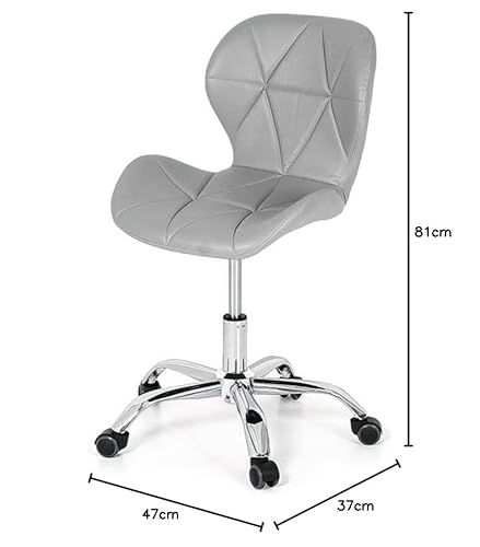 Cadeira Office Eiffel Slim Base Giratória - Cinza