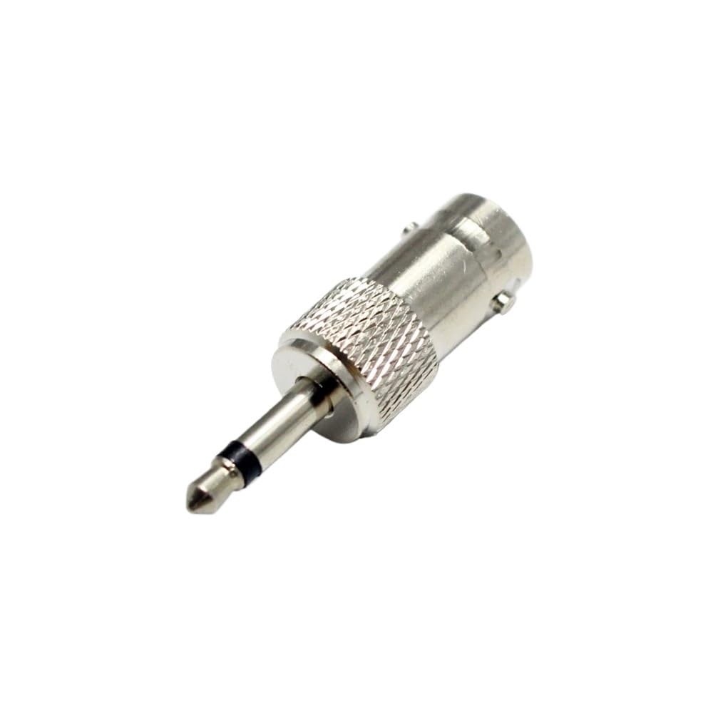 Bjnuylkerd Women's 1Pcs 1-5Pcs Q9 Bnc To 3.5Mm Mono 1/8" Male Rf Coaxial Adapter Connector(1Pcs)