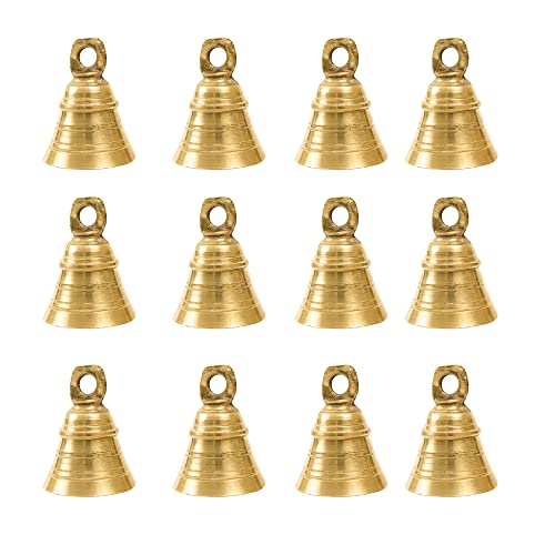 Image of Spillbox Traditional Brass Bell /Ghanti for Pooja /Worship for Temple Home Decorative Brass Pooja Room Bells (12)
