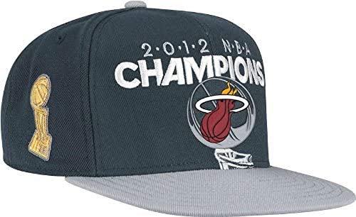 NBA Miami Heat Official 2012 NBA Champions Locker Room Snap Back Adjustable Hat, One Size