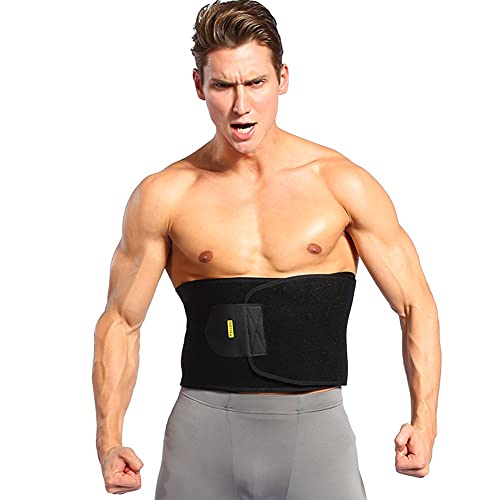 Zerone Waist Trimmer Belt, Adjustable Ab Sauna Belt Weight Loss Band Slimming Stomach Wrap Belly Fat Burner Tummy Wraps Abdominal Slimmer Lumbar Low Back Support Sport Slimming Abs Belts