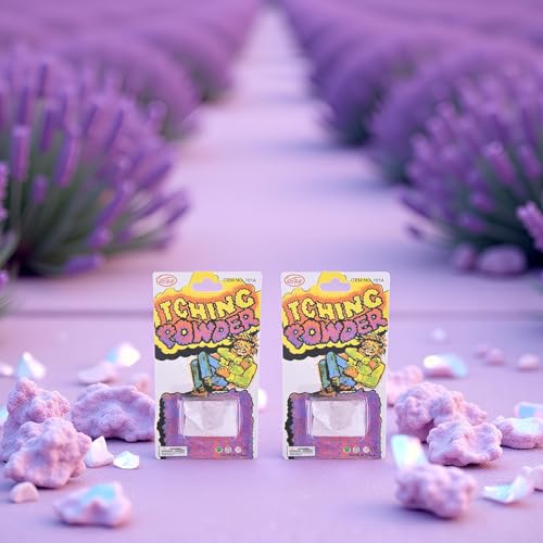 Image of JJLFresheners 2Pcs Purple Helpful Funny Itching Powder Safe Broken Glass Itching Powder Feminine Powders, Easy to Carry, Feminine Care, Feminine Powders (Ength 14cm, Width 7.5cm)