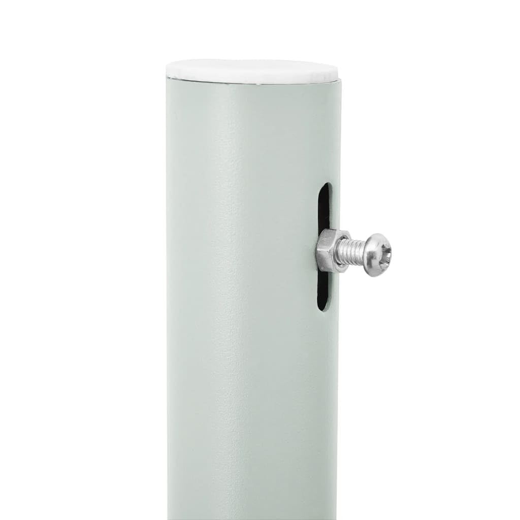 Tenda Laterale Estensibile per Esterni, 100x300 cm Blu, Tessuto Poliestere UV e Struttura Ferro, Frangivista Balcone e Separe da Giardino, Retrazione Automatica