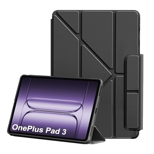 Case for OnePlus Pad 3 13.2' 2025 with Vertical Stand Function, Anti-Drop, Shockproof, Protective Cover for OnePlus Pad 3 13.2' – Black