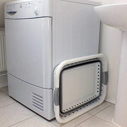 Denny International Folding collapsible Laundry Oval Basket House Washing Cloth Space Saving Storage Bucket - LARGE