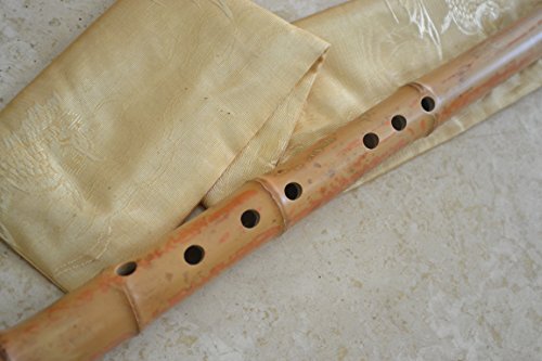 8 Hole Shakuhachi Dongxiao Bamboo Flute F Key Zen Instrument W. Shakuhachi Type Mouthpiece #TOP13