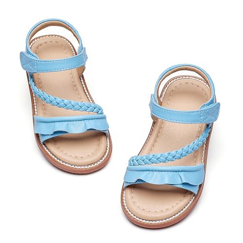Image of GINFIVE Toddler Girls Sandals Little Girls Kids Summer Shoes Toddler Sandals