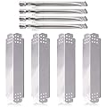 Grill Replacement Parts for Nexgrill 4 Burner 720-0830H, Nexgrill 720-0888, 720-0888N, Stainless Steel Grill Burner Tubes and Heat Shield Tent Plates Replacement Kit for Home Depot Nexgrill 720-0830H.