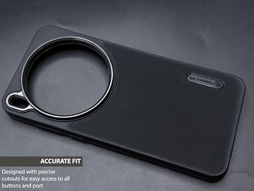 Image of NIUKIN Super Frosted Shield Pro Soft Back Case for Vivo X300 Pro | Camera Ring | Shockproof Scratchproof Cover | Black