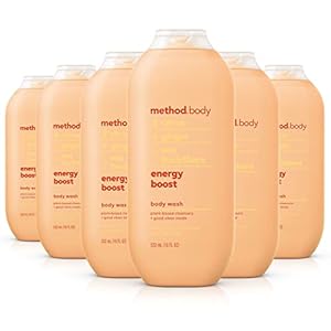 Method Body Wash, Energy Boost, Paraben and Phthalate Free, 18 oz (Pack of 6)