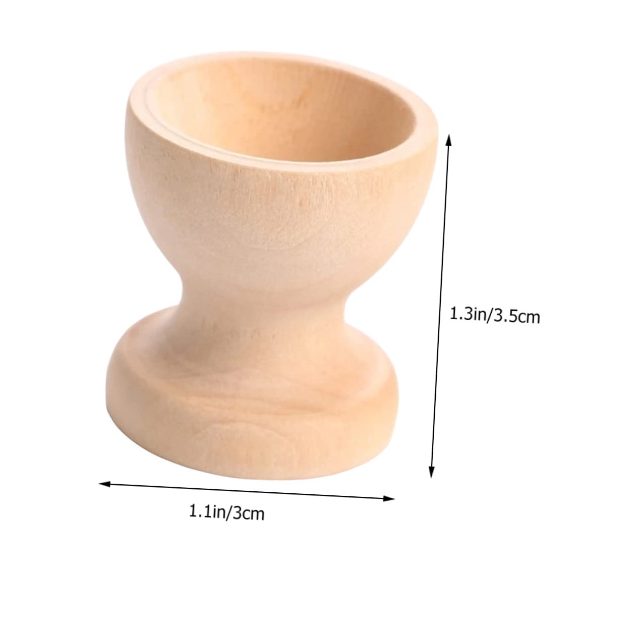 COLLBATH 5pcs Hand Painted Egg Tray Egg Serving Cup Easel Easter Egg Cup Easter Egg Painting Cups Eggs Holding Stands Toys Egg Stand Holder Egg Cup Holder Toy for Wooden