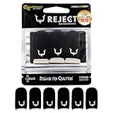 REJECT 指サックゲーム用 (6個入り) ブラック カーボンファイバー 【プロ選手基準】リジェクト 超薄 超高感度 ゆびさっく スマホ ゲーム 荒野行動 PUBG 音ゲー プロセカ 格ゲー スト6 第五人格 パッド アケコン レバーレス