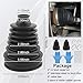 2pcs CV Axle Boot Repair Kit, Split CV Joint Boot, Comes With 4 Stainless Steel Clips, 6 Cable Ties And 2 Pairs Of Rubber Gloves, Leak-Proof And High Temperature Resistant For Most Vehicle