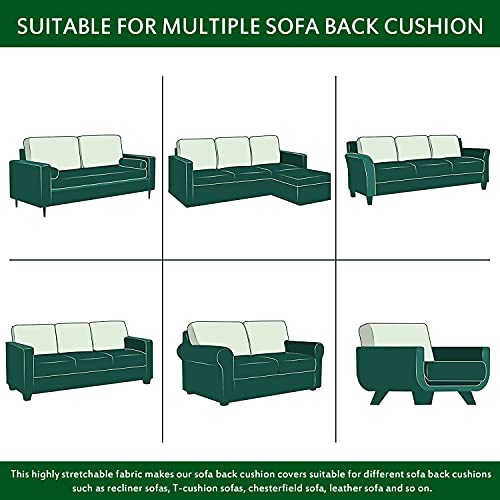 Housse de dossier de canapé extensible contre l'usure - Protection fauteuil sable x2 - 8