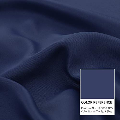 Bgment Fashion Sliding Door Curtain 100 X 84 Inches, Wide Thermal Blackout Curtains Room Darkening Room Divider Window Curtain, 1 Panel, Navy Blue, 84 Length X Wide 100 #TOP7