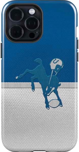 Skinit Impact Phone Case Compatible with iPhone 15 Pro Max - Officially Licensed NFL Indianapolis Colts Black & White Design