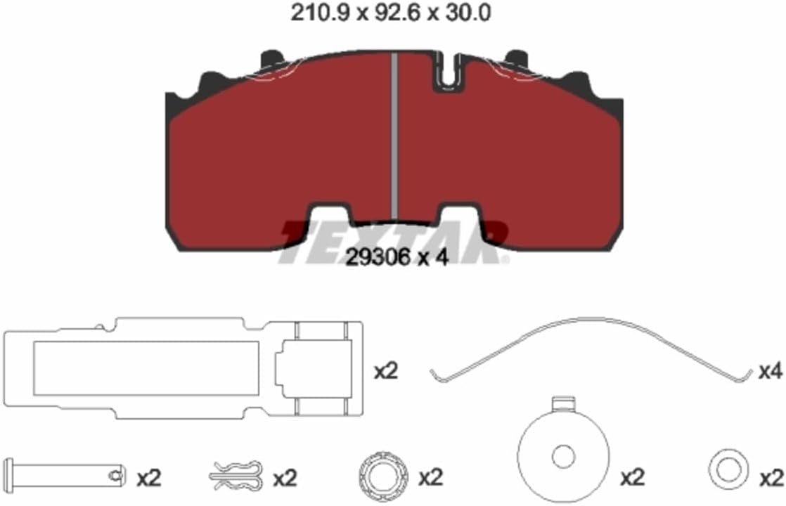 TMD Friction Services 2930601 Brake Pad Set, disc brake