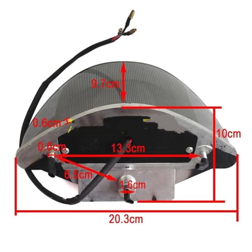Feu stop motocyclette LED résistant aux vibrations pour remplacer un feu cassé