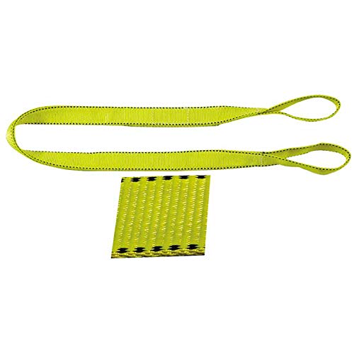 Pro-Edge Web Slings, 2 in x 10 ft, Eye to Eye, Polyester, Yellow