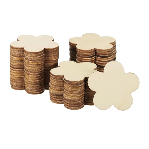 PATIKIL 50mm Wooden Flowers