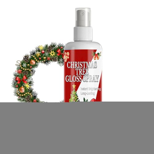 Limpiador de árbol de Navidad – 100 ml mezcla de brillo festivo, decoración de ramificación, agente de lavado de recubrimiento, para exposición de invierno, renovación, configuración de escenas