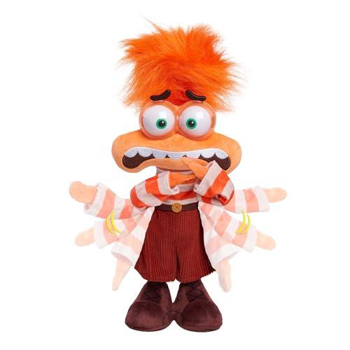 Peluche de Ansiedad de Inside Out 2 juguete de felpa con sonido de Disney Pixar de 33cm 5