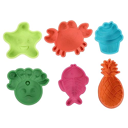 SUPVOX 6Pcs Beach Sand Set Safe Fun and Creative Playtime for Seaside Activities and Imaginative Play Lightweight and Smooth for Comfortable Use Random Color