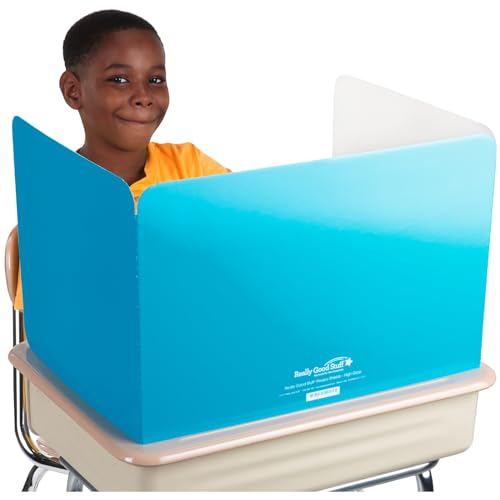 Image of Really Good Stuff Large Privacy Shield, Set of 12, Turquoise Glossy