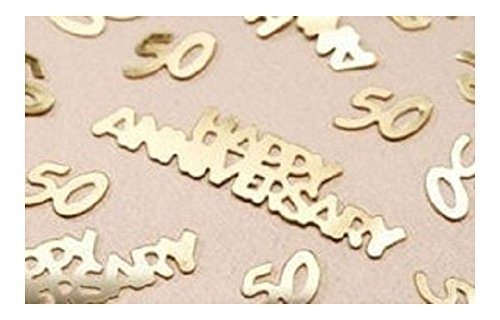 Wedding Party Gold 50Th Anniversary Confetti For Decorations Table #TOP30