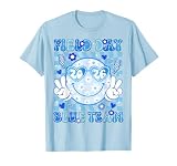Field Day Blue Team 2026 Smile Face Sunglasses Kids Teacher T-Shirt