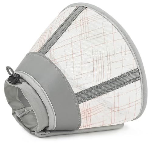 Supet Cat Collar, Breathable Air Mesh, Post-Surgery Cone (M)
