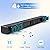 GEOYEAO Sound Bar, Bass Speakers for Smart TV with Dual Subwoofer 3D Surround Sound System, 32 Inch 2.2CH Home Theater Audio Soundbar, HDMI ARC Connection, 2 in 1 Detachable & Wall Mountable