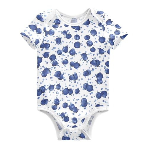 Image of Ollabaky Unisex Baby Bodysuits Short-Sleeve Cotton Baby Clothes for Girls Boys 0-24 Months