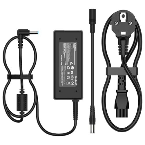 Hafiuege 45W Cargador Portátil Compatible con HP Pavilion X360 15 13 11 Elitebook 850 840 830 Probook 430 440 450 G3 G8 Stream 741727 001 14 13 Ordenador Alimentación 4.5 * 3.0 mm