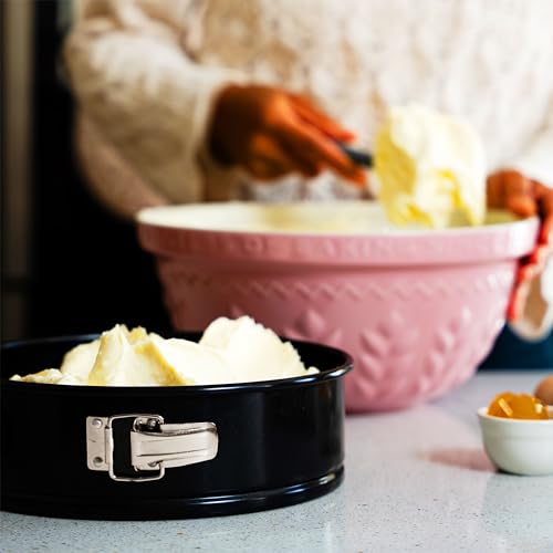 Tala Dusty Pink Stoneware Mixing Bowl, Embossed Corn Design, Durable, Chip-resistant, Baking, 30cm, (10B31388) - Image 8