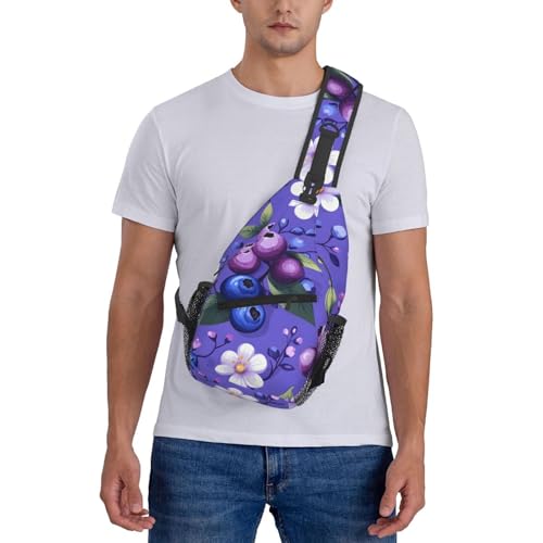 Bolso tipo Sling Azul para Hombre y Mujer miniatura 7