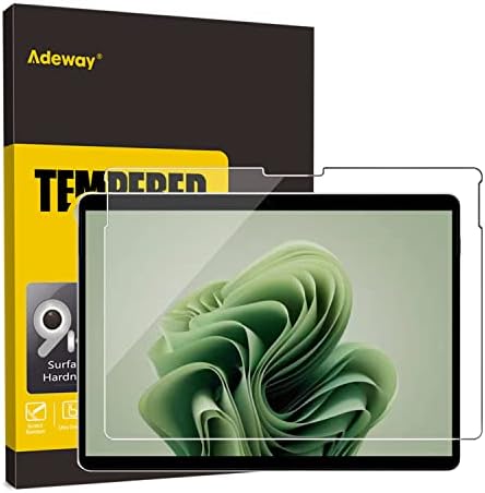 Adeway Screen Protector For Microsoft Surface Pro 9/Pro 8/Pro X 13 inch, 9H Hardness, HD Clear, Anti-Scratch, High Sensitivity, Smooth Touching