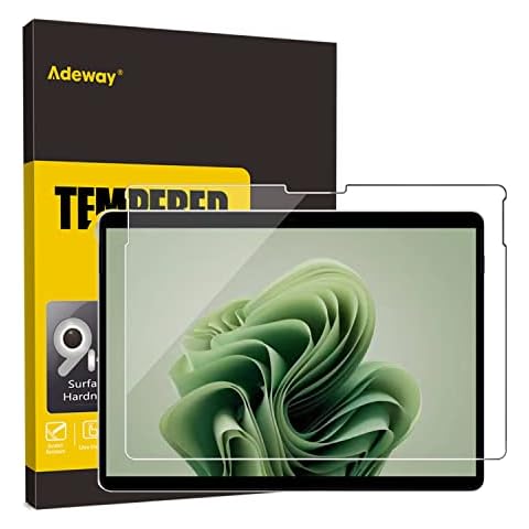 Adeway Screen Protector For Microsoft Surface Surface Pro 9/Pro 8/ Surface Pro X 13 inch, 9H Hardness, HD Clear, Anti-Scratch, High Sensitivity, Smooth Touching Cover