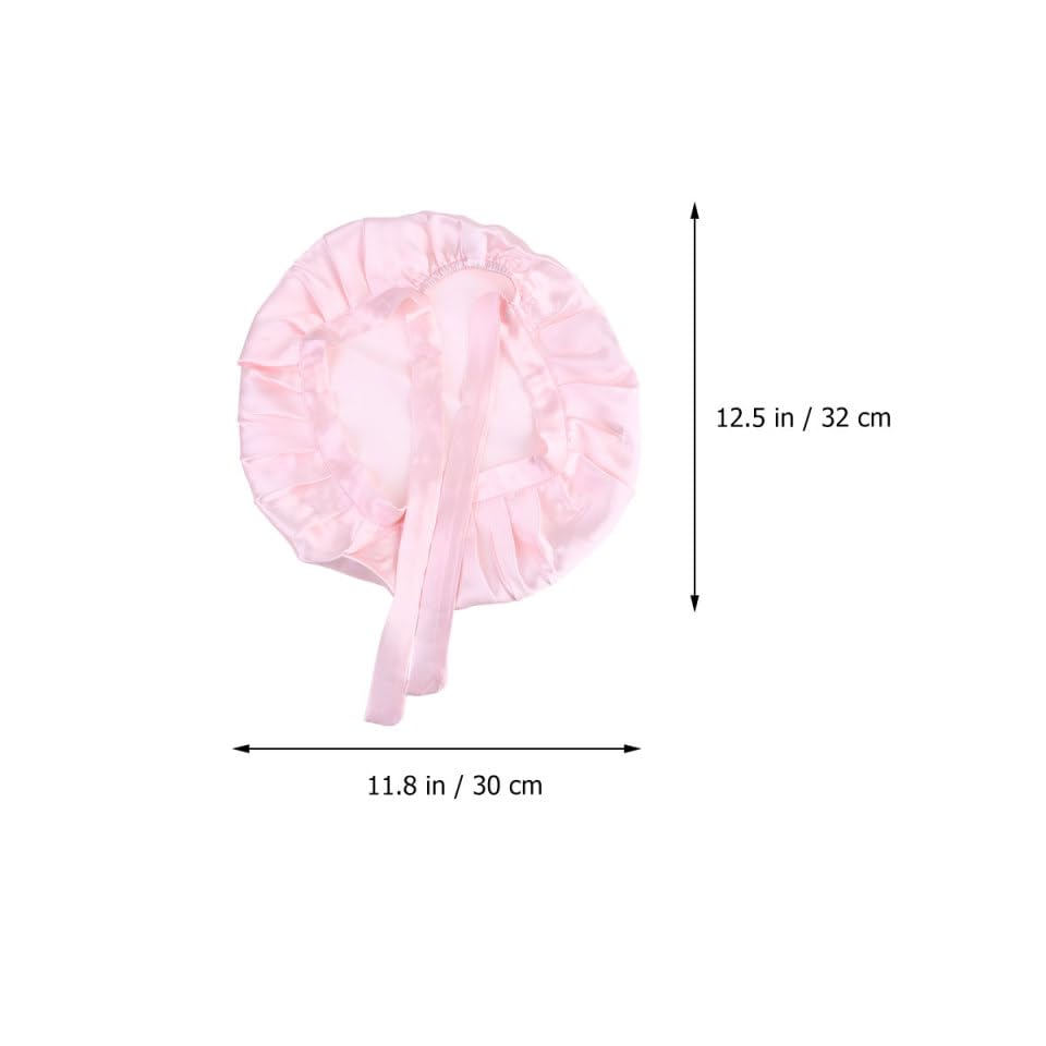 KALLORY Adjustable Silk Sleeping Bonnet for Women Soft Breathable Sleep Cap