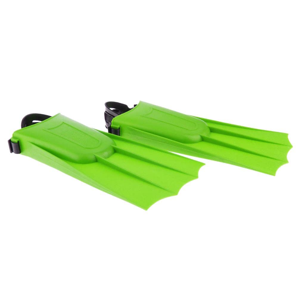 Set di 3 pinne regolabili per adulti, strumenti di apprendimento per nuoto, immersioni, XL, verde, XL, tipo B
