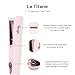 L'ANGE HAIR Le Titane Titanium Flat Iron | Hair Straightener with Curved Edges for Versatile Styling | Dual Voltage Flat Iron with Infrared Heat & Adjustable Temperature | 1