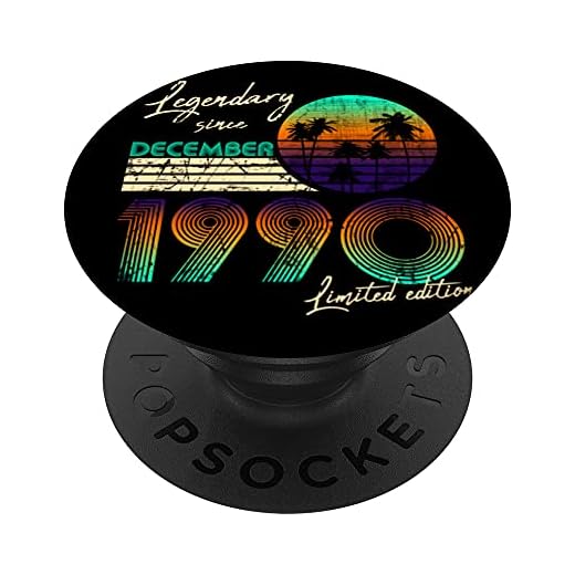Nacidos en 1990 - Diciembre, regalo de cumpleaños para hombre PopSockets PopGrip Intercambiable