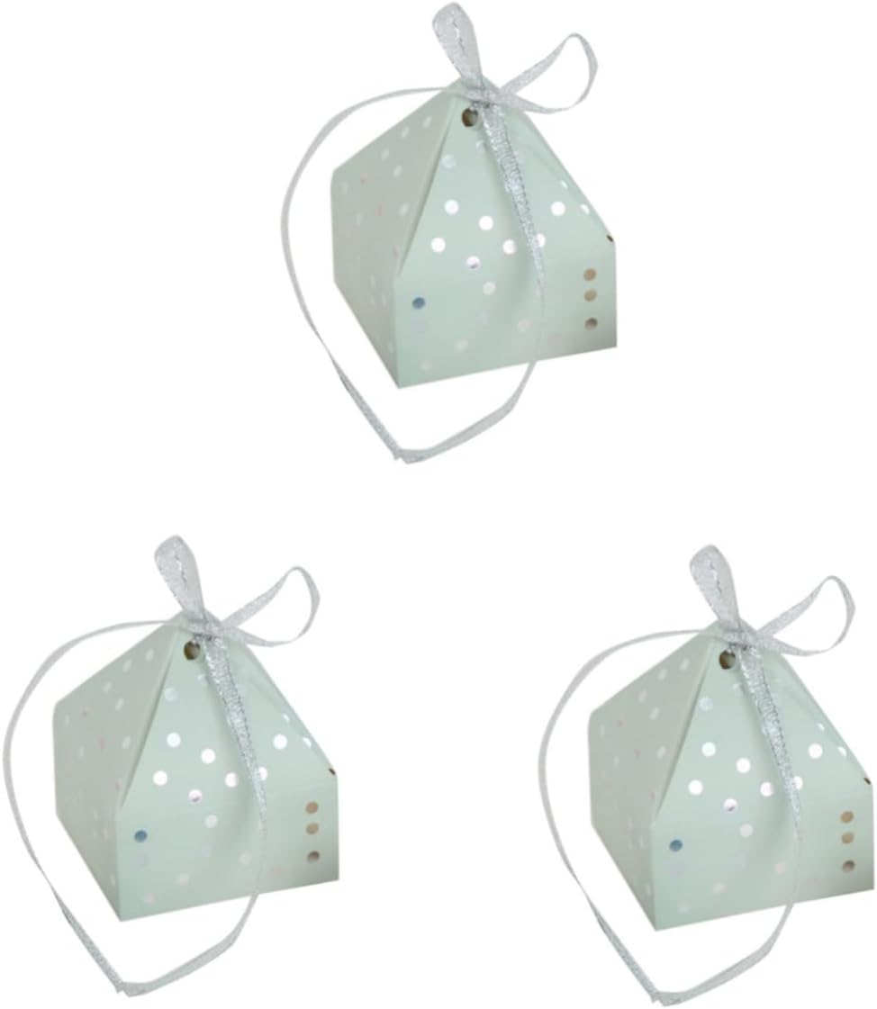 30pcs Pyramid Candy Boxes Wedding Sweets Cases Pyramid Shape Light Candy Containers for Party Favors Boys and Girls