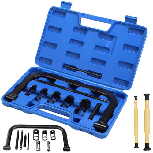 LQGTQO 12 Pezzi Compressore Molle della Valvola Kit, Compressore Molla Valvola con Parti di Macinazione della Valvola, Compressore Auto Accessori, Kit Attrezzi Moto, per Moto Furgoni Auto