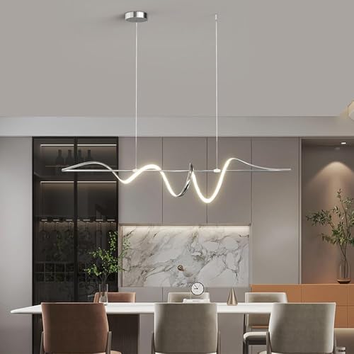 Suspension à LED intensité variable 47,24" | Plafonnier ondulé